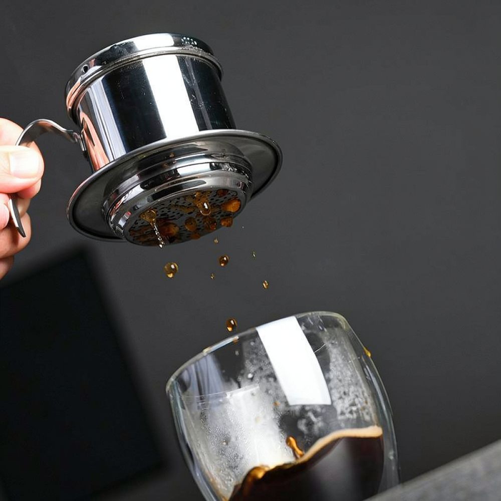 Coffee Equipment Pour Over - Manual Vietnamese Coffee Filter Pot Stainless