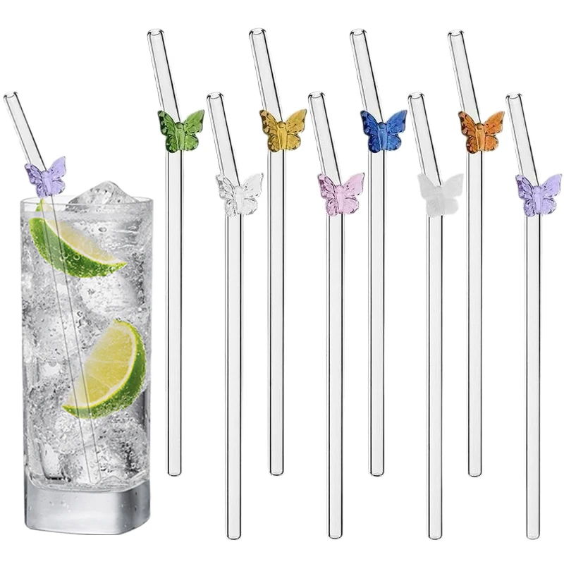 4Pcs Reusable Bow Glass Straws - đánh giá và giá Espresso Shot Glass